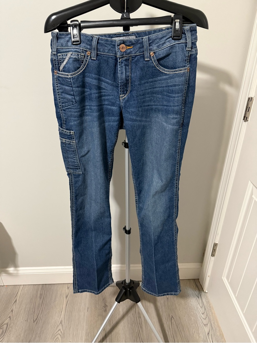 Ariat Rebar Riveter Jeans 30R DuraStretch Straight Leg Workwear Utility Pocket